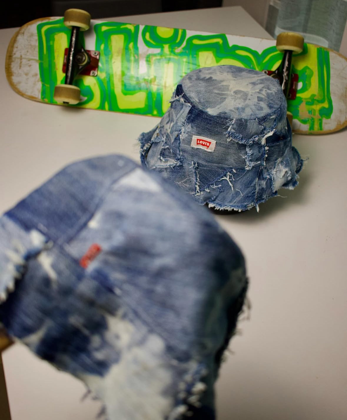 Levi’s bucket hats(DIY)