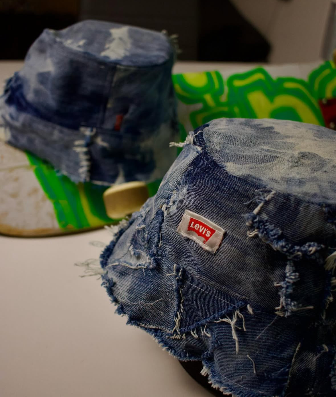 Levi’s bucket hats(DIY)